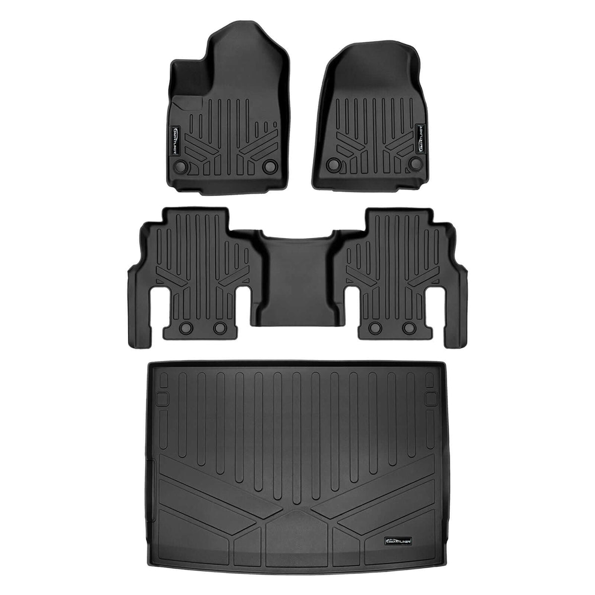SMARTLINER Floor Liners for 2023-2025 Jeep Wagoneer L (7 Passenger Model)