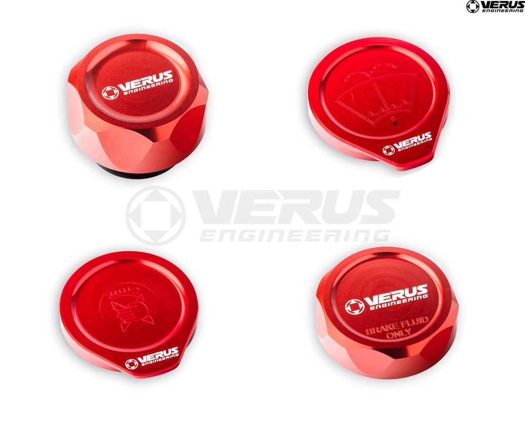 Verus Engineering EngineBayCapKit Red - 2013-2021 Scion FRS / Subaru BRZ / Toyota 86 / 2015-2021 Subaru WRX