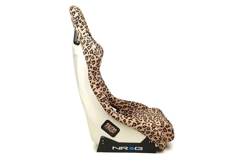 NRG Innovations FRP Bucket Seat Prisma Savage Edition - Brown Cheetah (Large) - Universal