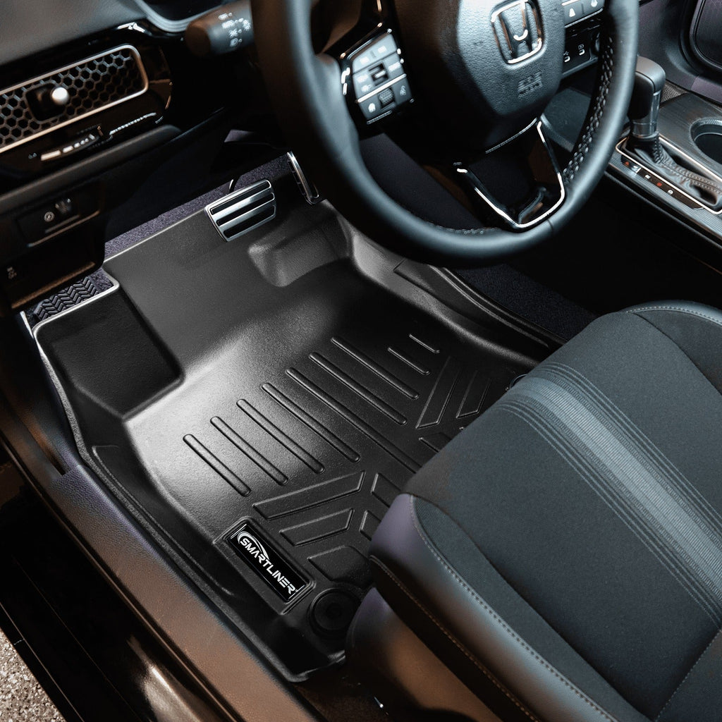 SMARTLINER Floor Liners for 2022-2026 Honda Civic Hatchback with 2nd Row USB Ports and Subwoofer in the Cargo Area