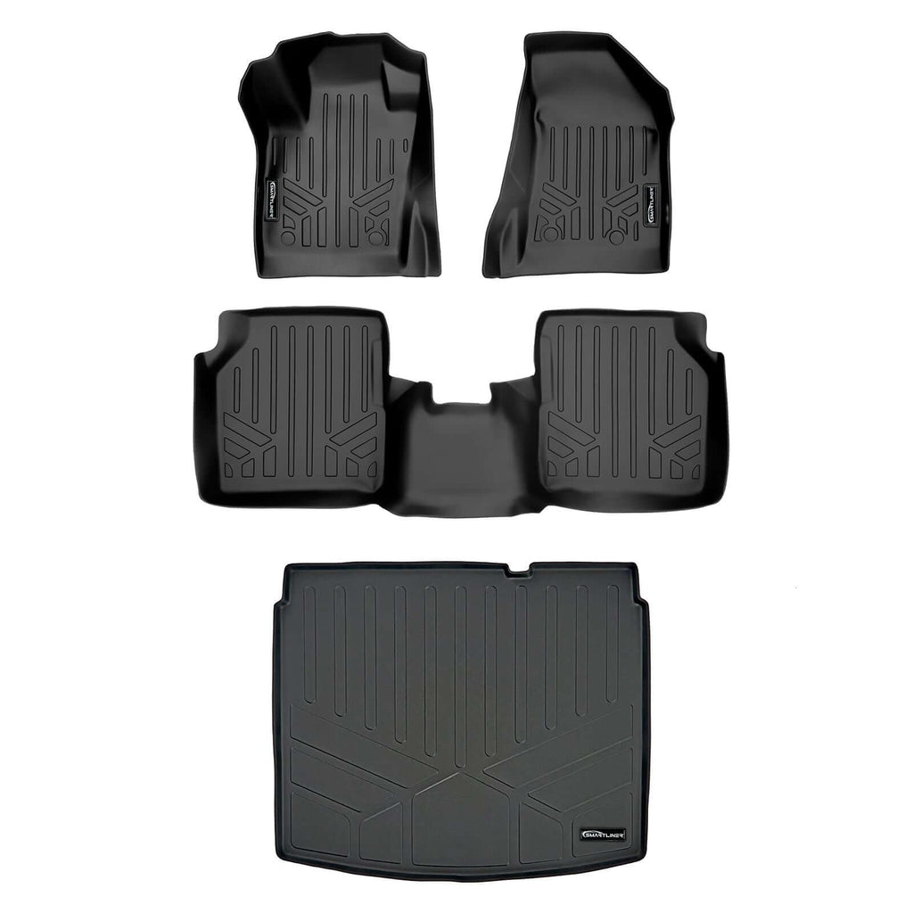 SMARTLINER Custom Fit Floor Liners For 2017-2026 Jeep Compass with Dual Driver Side Floor Hooks (New Body Style)