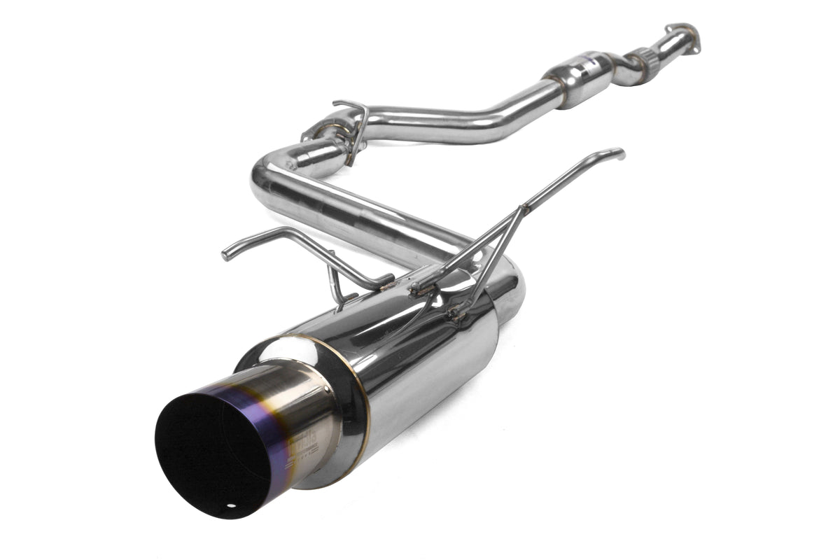Invidia N1 Resonated Single Exit Cat Back Exhaust - Titanium Tip - 2015-2021 Subaru WRX / STI