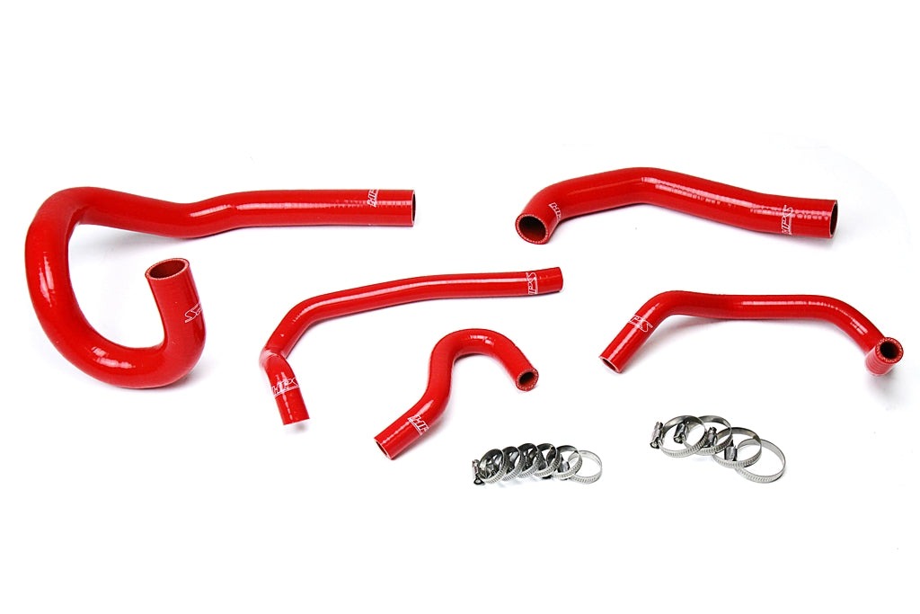HPS Red Reinforced Silicone Radiator + Heater Hose Kit Coolant Toyota 86-92 Supra MK3 Turbo & NA 7MGE / 7MGTE Left Hand Drive