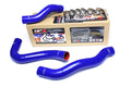 HPS Blue Reinforced Silicone Radiator Hose Kit Coolant Ford 08-10 F450 Superduty Powerstroke 6.4L Diesel