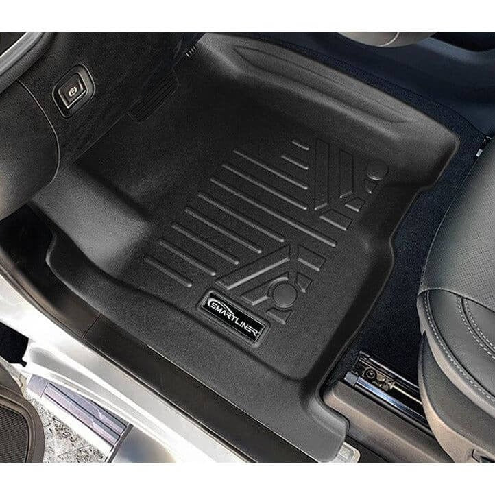 SMARTLINER Custom Fit Floor Liners For 2019-2026 Chevrolet Silverado 1500 Double Cab with Carpet Flooring and 1st Row Bucket Seats (without 2nd Row Under Seat Storage)