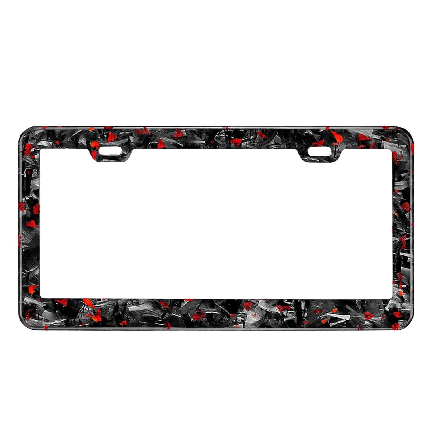 Flake Forged Carbon Fiber License Plate Frame