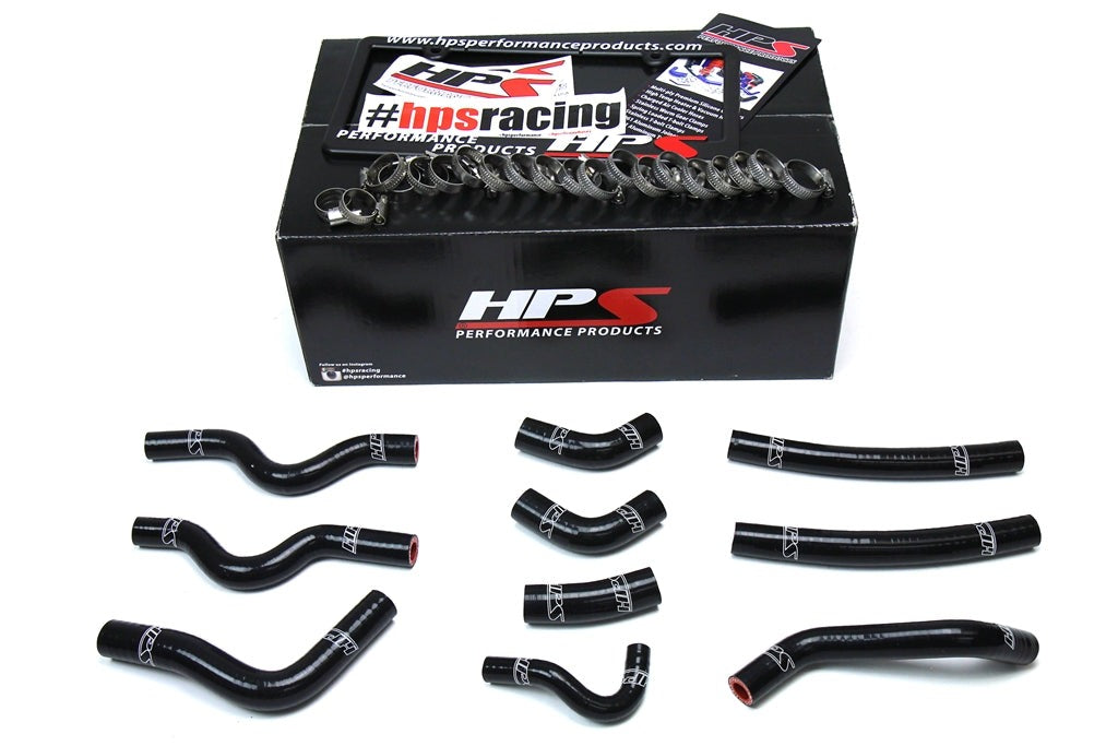 HPS Black Reinforced Silicone Heater Hose Kit Coolant Toyota 98-07 Land Cruiser 4.7L V8