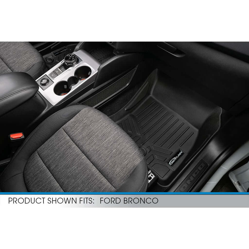 SMARTLINER Floor Liners for 2021-2026 Ford Bronco Sport W/O Rear Bump