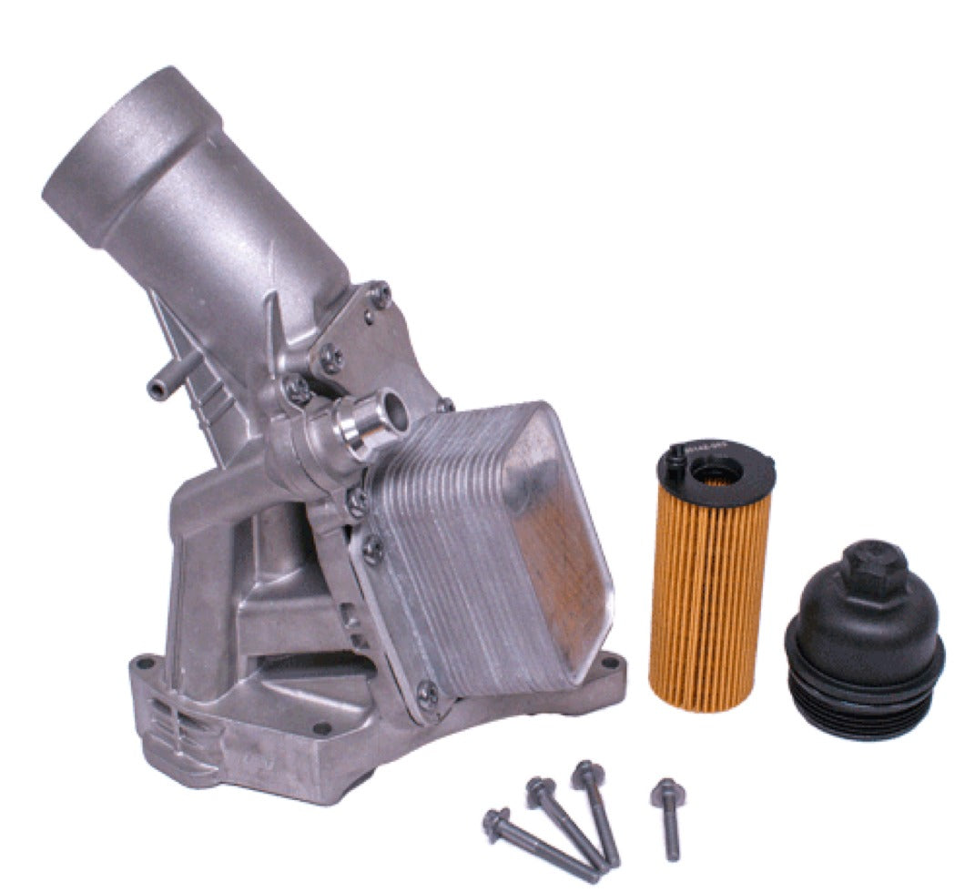 BMW F30 330i & 330e Engine Oil Filter Housing Assembly By RhineWerks W/OEM Filter 11428596283 (Aluminum Upgrade)