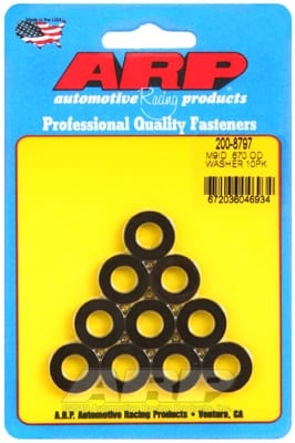 ARP M9 ID 0.670 OD Chamfer Black Washers (Set of 10)