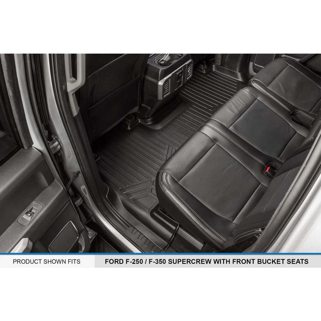 SMARTLINER Floor Liners for 2017-2026 Ford F-250/F-350 Super Duty Crew Cab (1st Row Bucket)