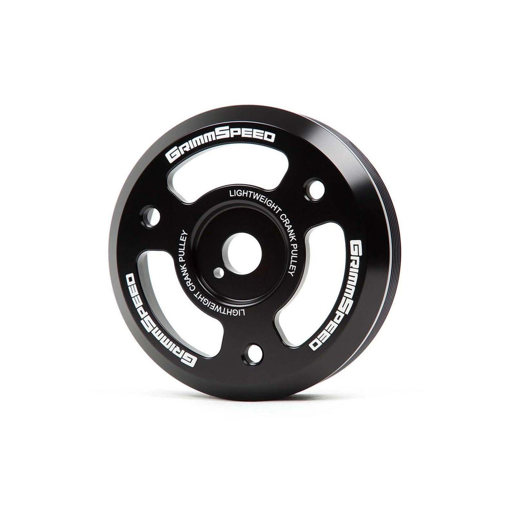 GrimmSpeed Lightweight Crank Pulley Black - Subaru Models (inc. BRZ 2013+ / WRX 2015 - 2018)