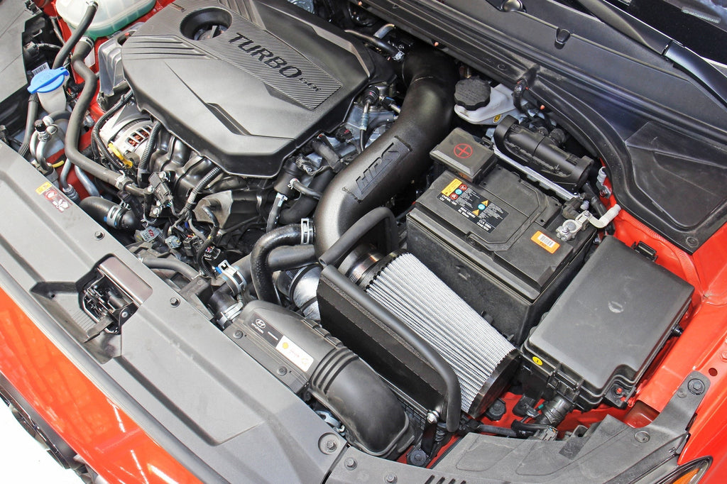 HPS Shortram Air Intake Kit 2019-2021 Hyundai Veloster 1.6L Turbo, Includes Heat Shield, 827-678