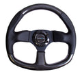 NRG Flat Bottom Carbon Fiber Steering Wheel 320mm Carbon Fiber Center Plate - Universal