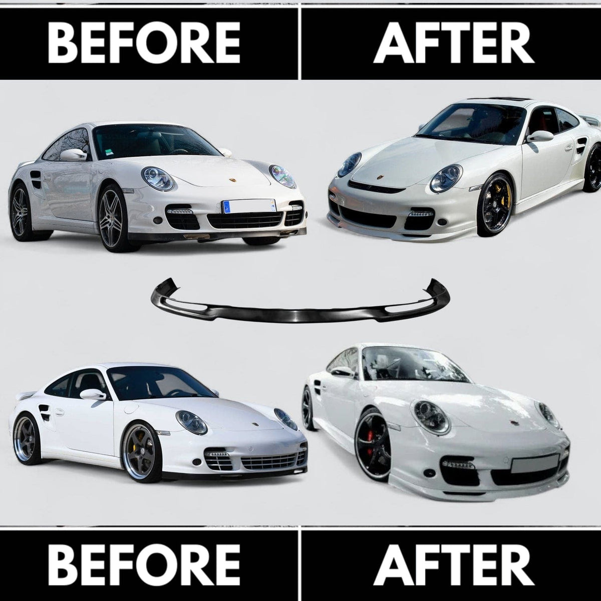 Better Bodies Motorsport Turbo Front Bumper Lip – Widebody - Porsche / 997 / 2007–2009