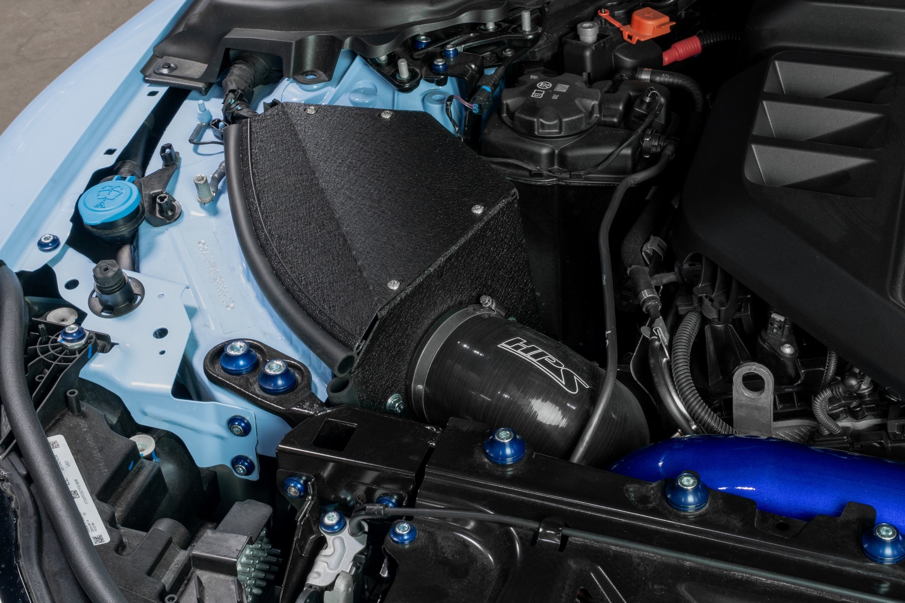 HPS Performance Air Intake Kit with Heat Shield, 2023-2025 BMW M2 G87 3.0L Turbo, Red, 827-772R