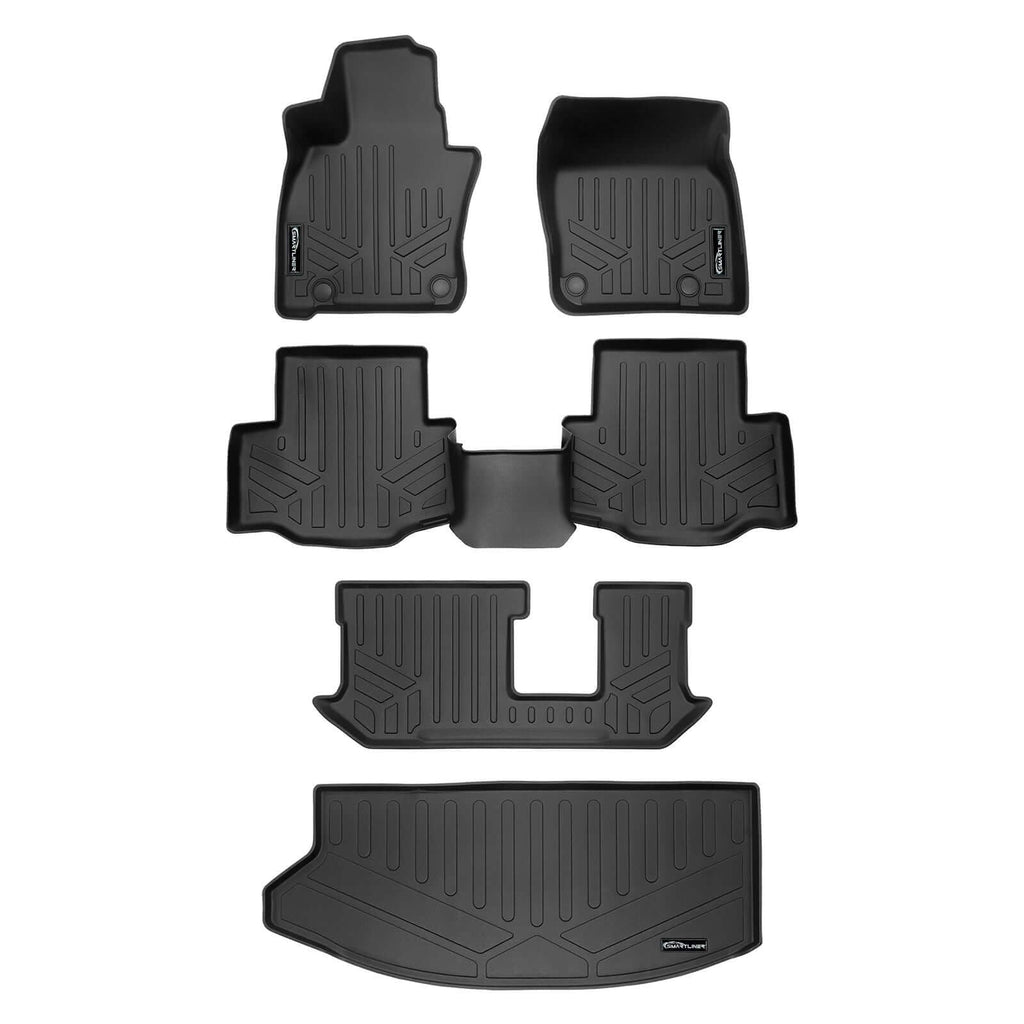 SMARTLINER Floor Liners for 2024-2026 Mazda CX-90 Plug-In Hybrid (Only Fits 2nd Row Bench)