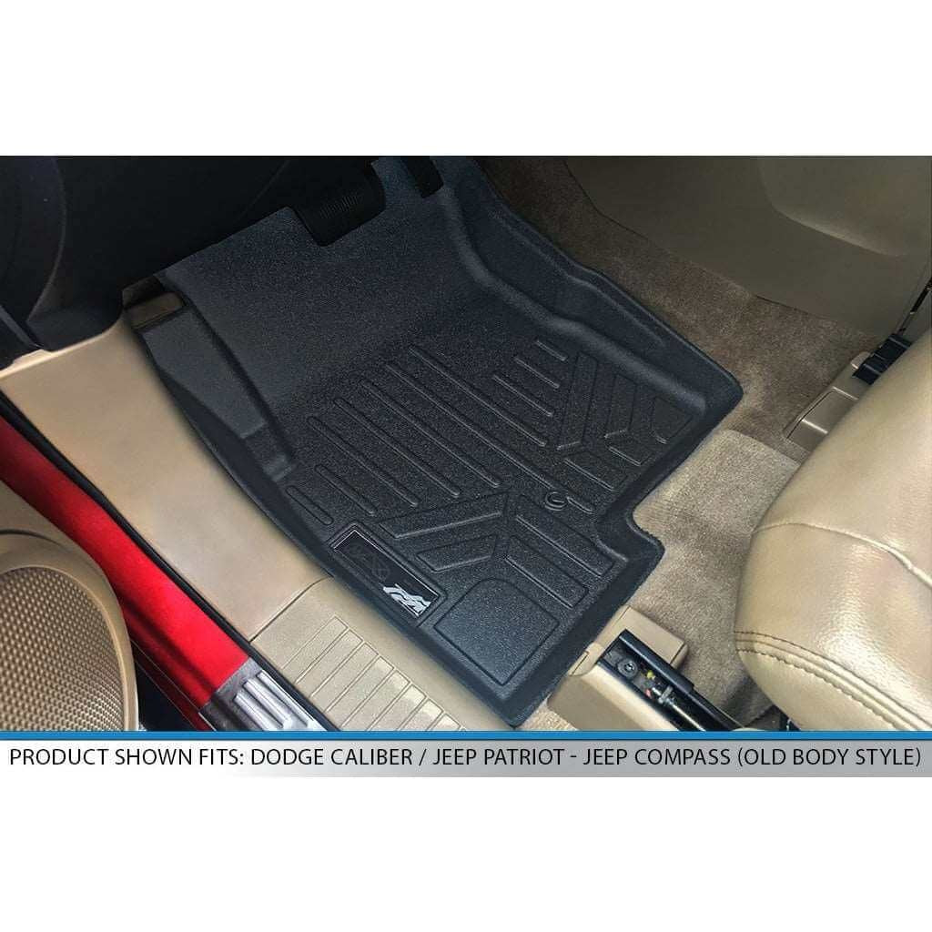 SMARTLINER Floor Liners for 2007-2012 Dodge Caliber / 2007-2017 Jeep Patriot / Compass Old Body Style
