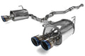 Invidia 4Dr Q300 Twin Outlet Rolled Titanium Burnt Quad Tip Cat-Back Exhaust - Titanium Tips - 2015-2021 Subaru WRX / STI