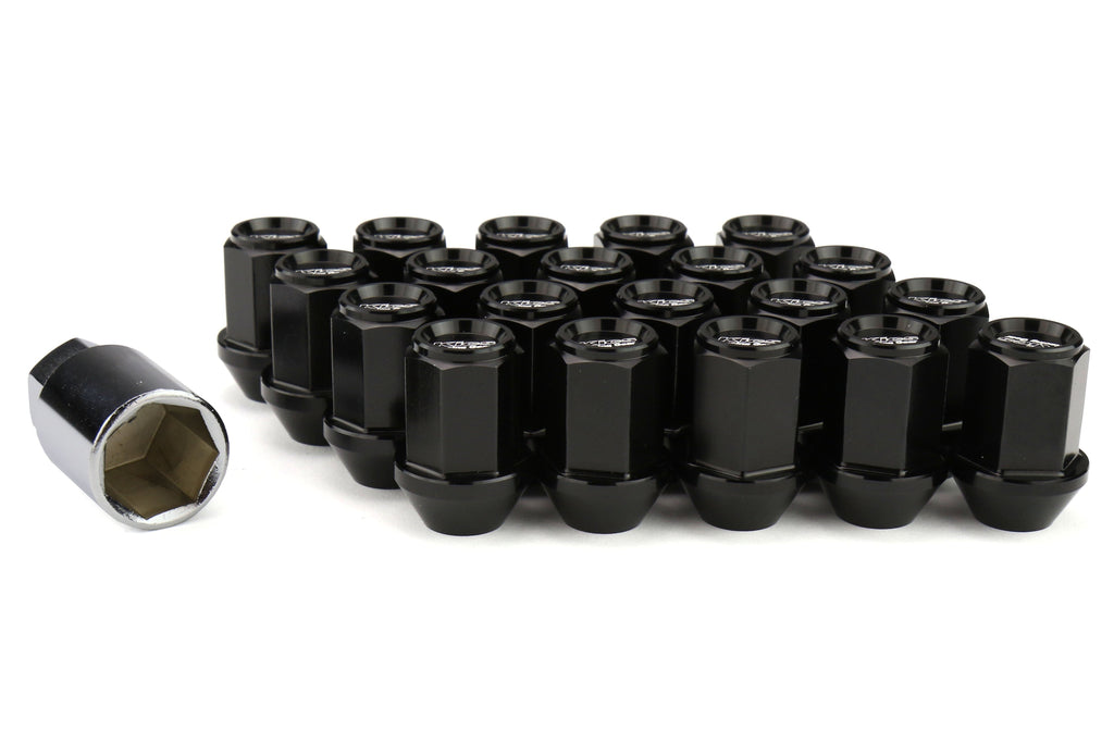 Project Kics Leggdura Racing Lug Nuts Black M12X1.25 - Universal