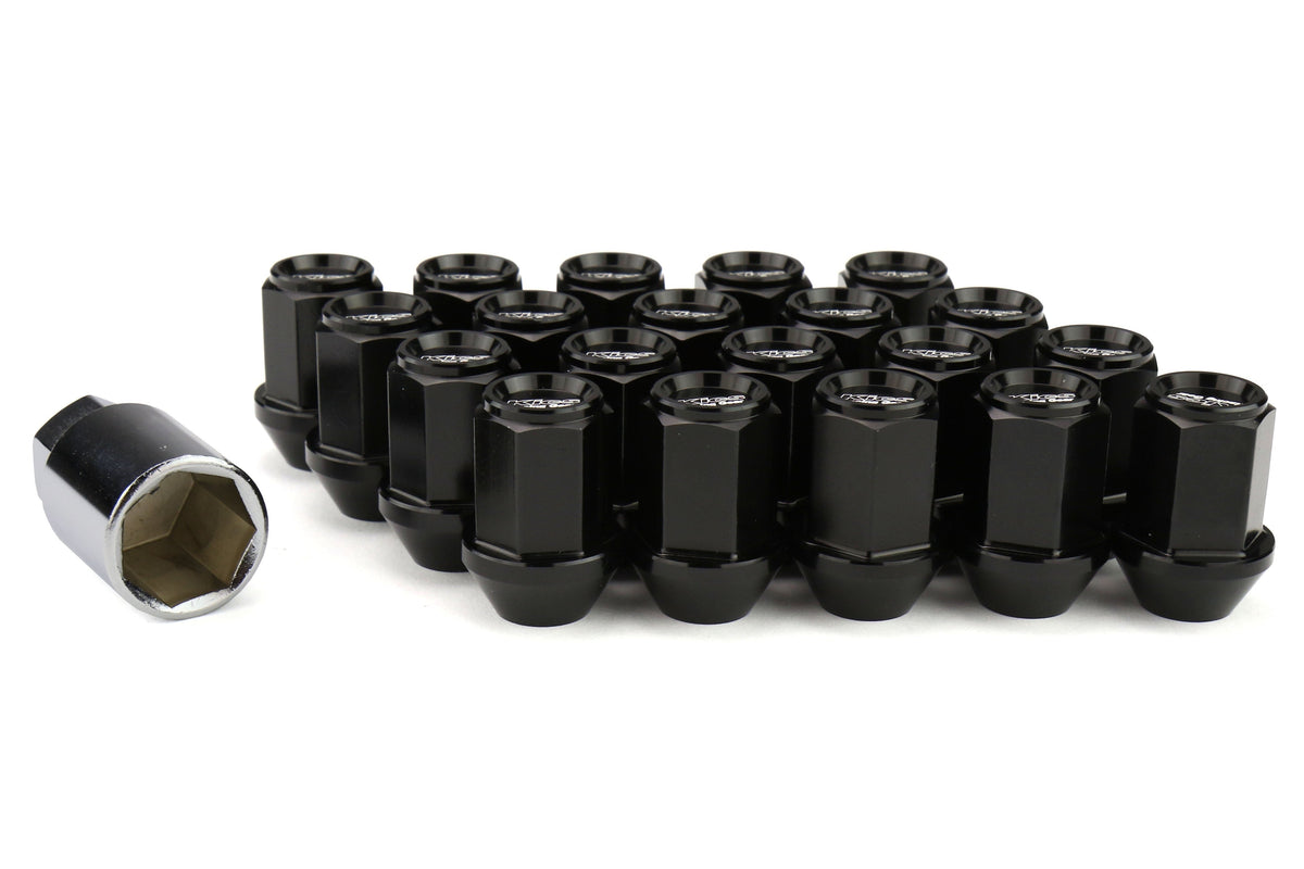 Project Kics Leggdura Racing Lug Nuts Black M12X1.25 - Universal