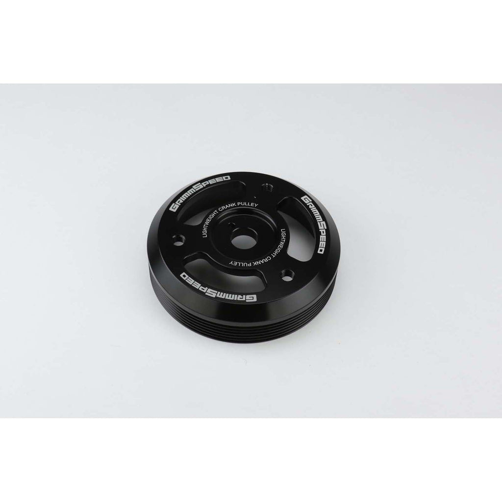 GrimmSpeed Lightweight Crank Pulley Black - Subaru Models (inc. BRZ 2013+ / WRX 2015 - 2018)