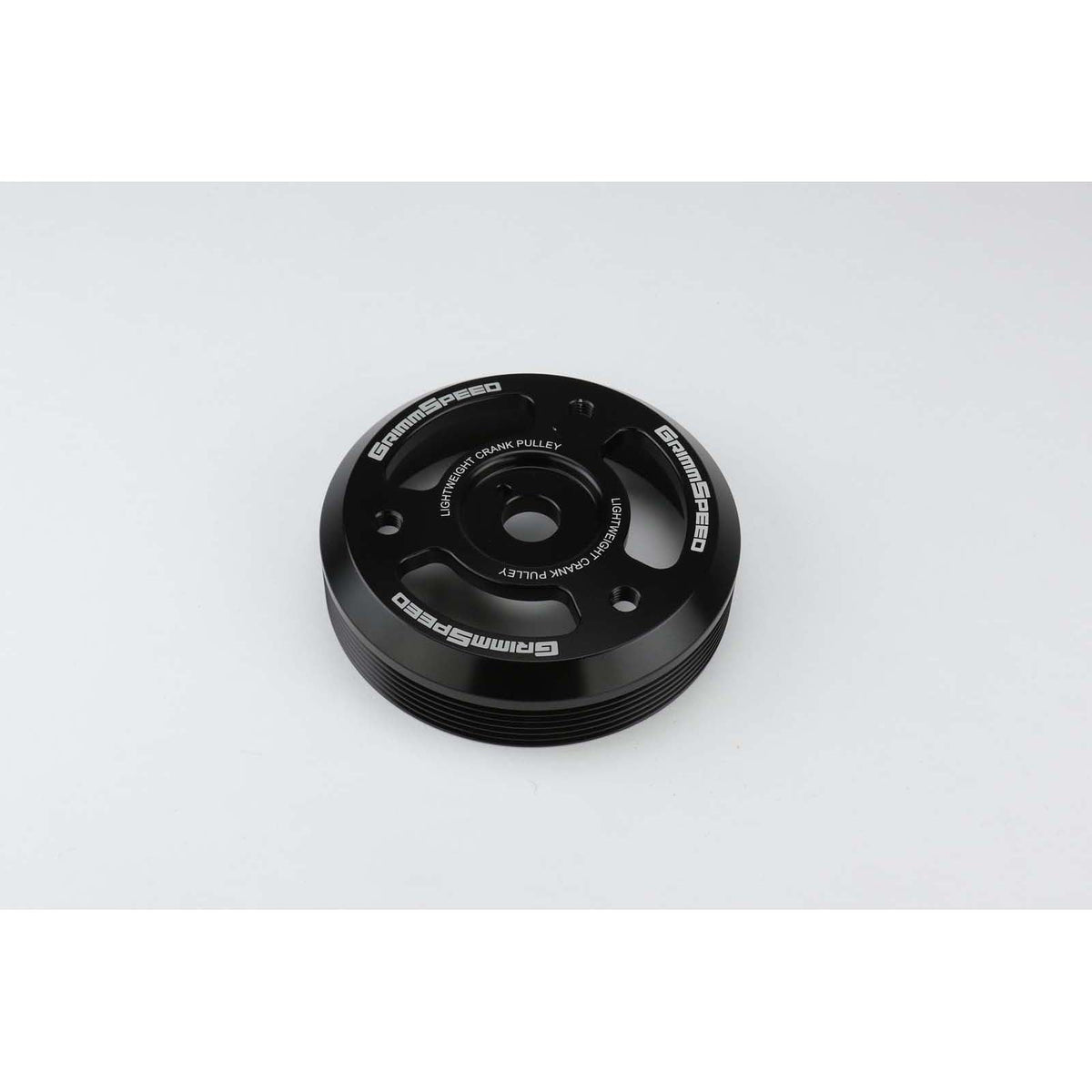 GrimmSpeed Lightweight Crank Pulley Black - Subaru Models (inc. BRZ 2013+ / WRX 2015 - 2018)