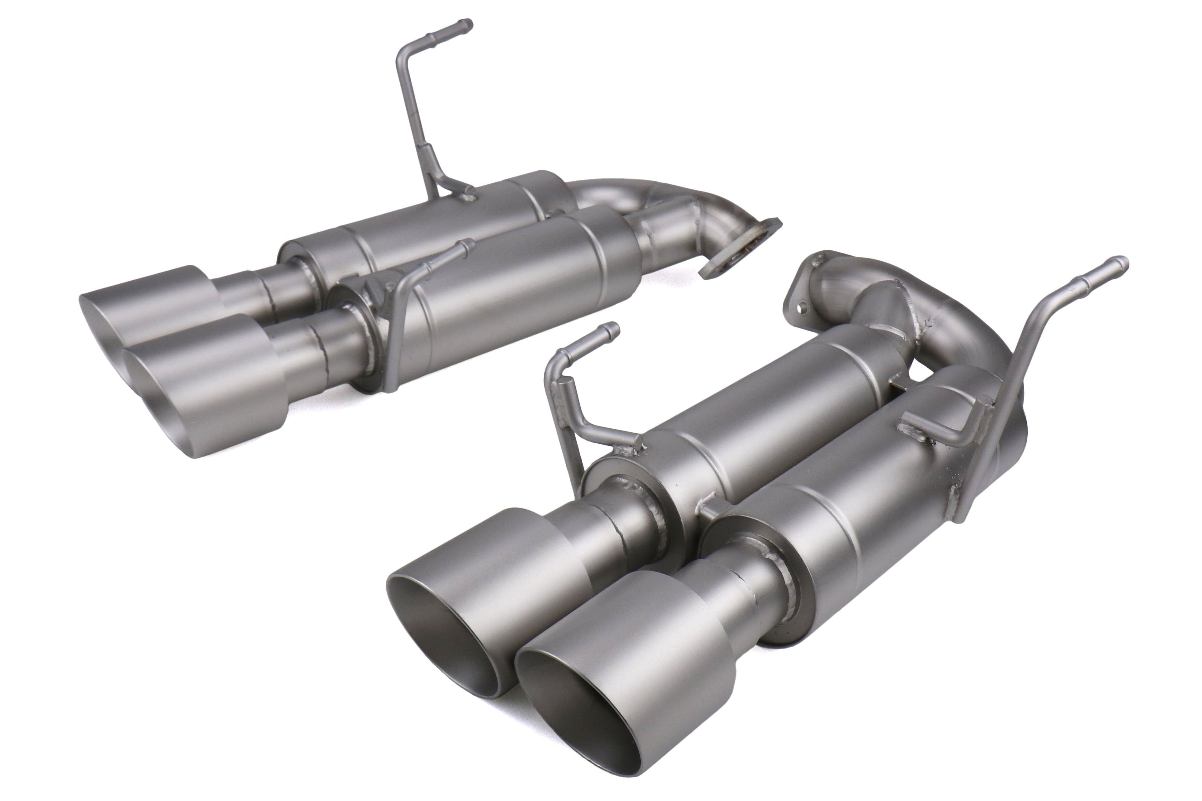 CP-E Austenite Axle Back Quad Mufflers 4in Titan Tips - 2015-2021 Subaru WRX / STI