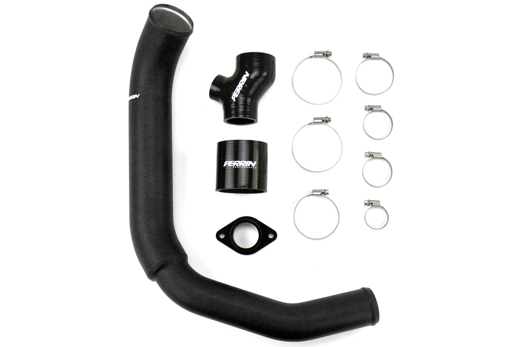 PERRIN High Flow Aluminum Charge Pipe (Black) - 2015-2024 Subaru WRX