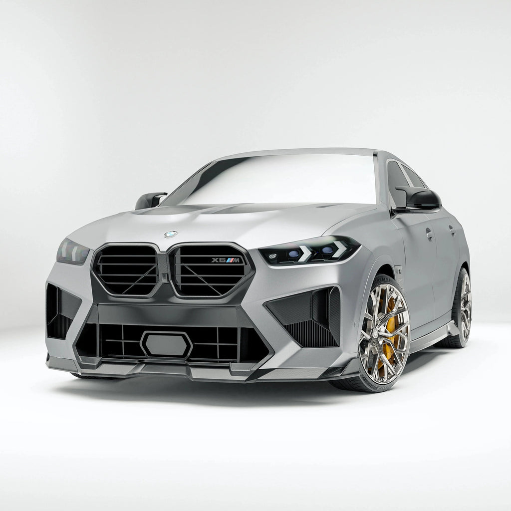 Revozport Carbon Fiber Front Lip Diffuser for BMW X6M F96 LCI (2023+)