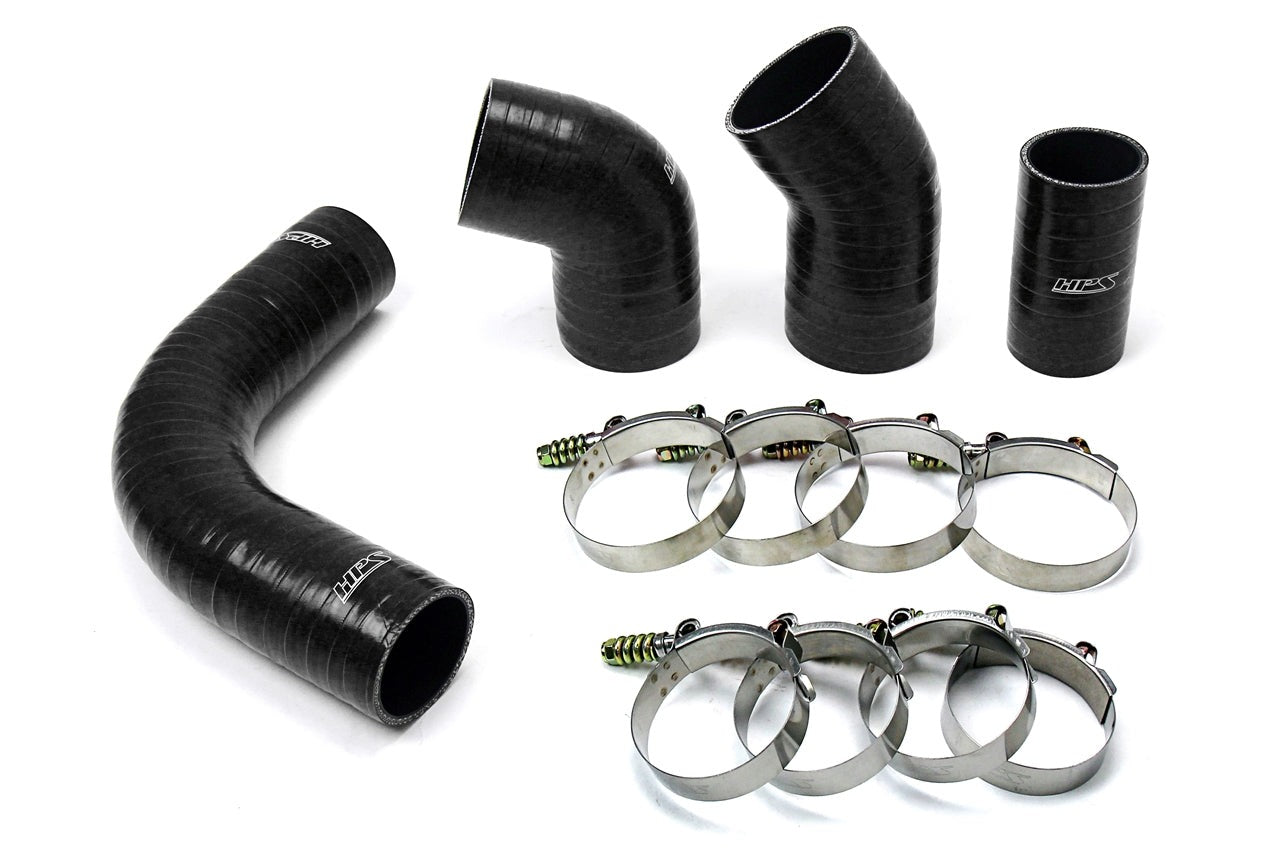HPS High Temp Aramid Reinforced Silicone Intercooler Hose Boots Kit GMC 2002-2004 Sierra 2500 HD 6.6L Duramax LB7 Diesel