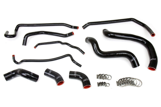 HPS Black Reinforced Silicone Radiator and Heater Hose Kit Coolant Ford 11-14 Mustang GT 5.0L V8 & Boss 302