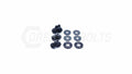 Dress Up Bolts Titanium Hardware Kit w/ Verus Engineering Turbo Heat Shield (Black) - 2020-2024 Toyota Supra MKV