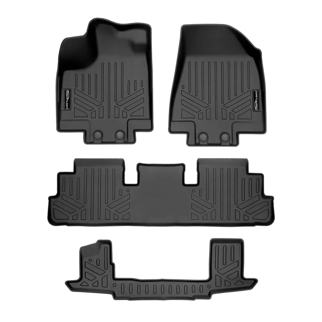 SMARTLINER Floor Liners for 2022-2026 Nissan Pathfinder (7 Passenger)