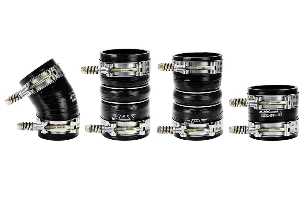 HPS High Temp Reinforced Silicone Intercooler Hose Boots Kit Ford 2005-2007 F250 Superduty 6.0L PowerStroke Diesel