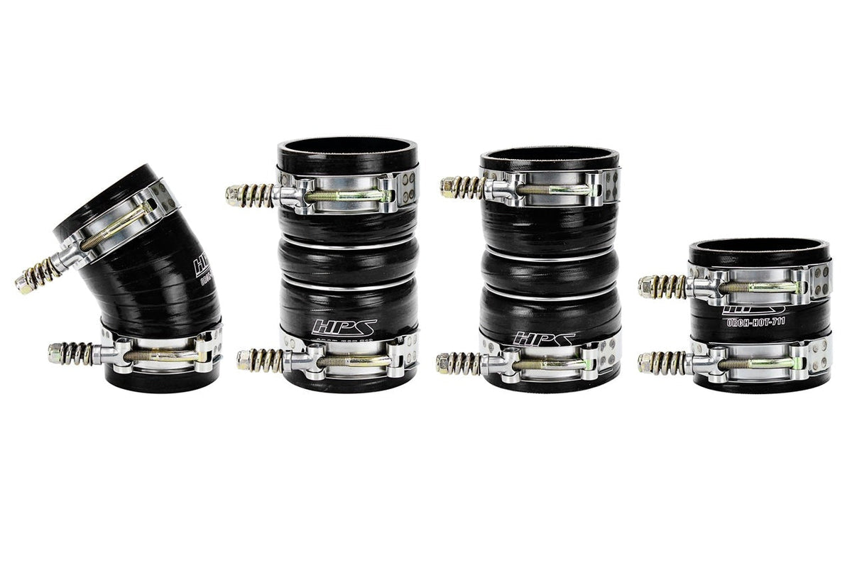 HPS High Temp Reinforced Silicone Intercooler Hose Boots Kit Ford 2005-2007 F250 Superduty 6.0L PowerStroke Diesel
