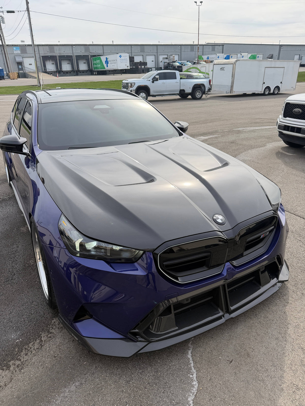 G90/G99 M5 SQ Style Dry Carbon Fiber Vented Hood