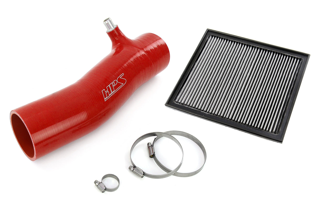 HPS Silicone Air Intake Kit with Drop in Air Filter Toyota 2016-2023 Tacoma 3.5L V6