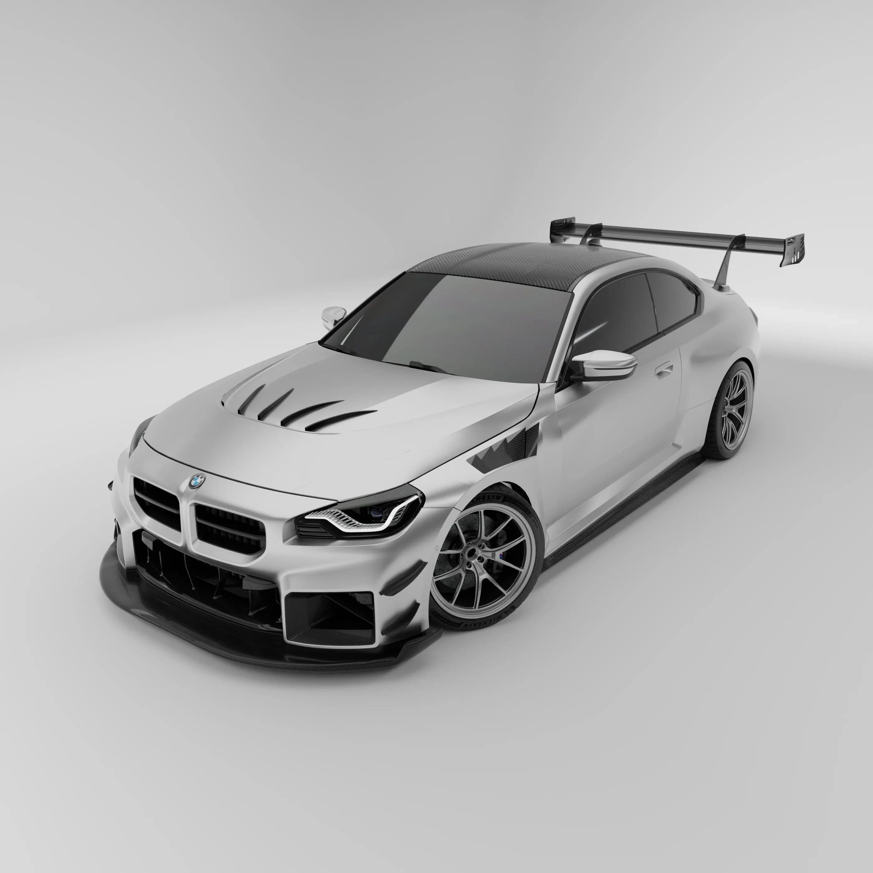 Revozport Carbon Fiber Front Air Dam for BMW G87 M2