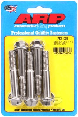 ARP M10 x 1.50 x 60 SS Hex Bolts (Set of 5)