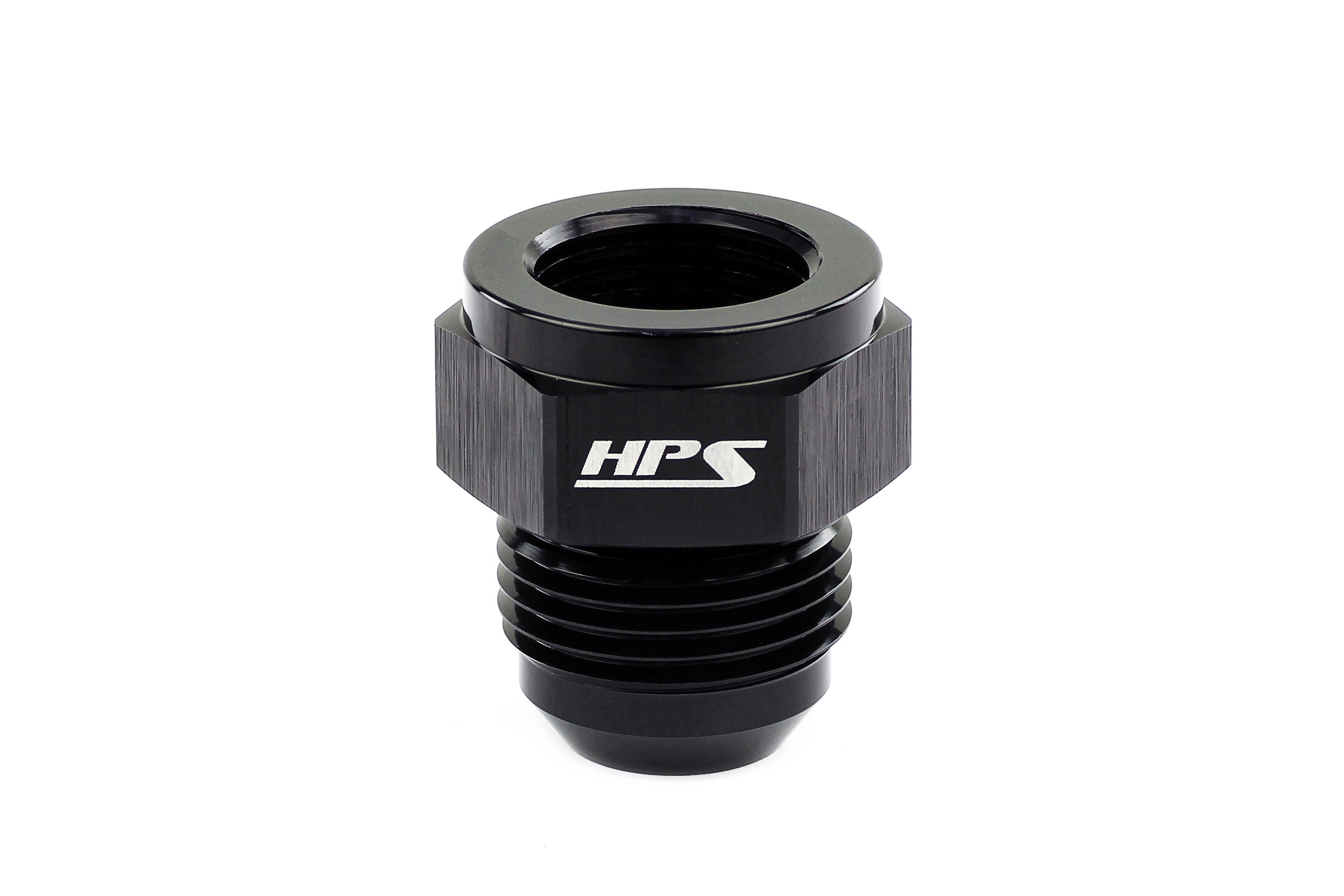 HPS Performance Female AN to Male AN Flare Expander Adapter, Aluminum, Black
