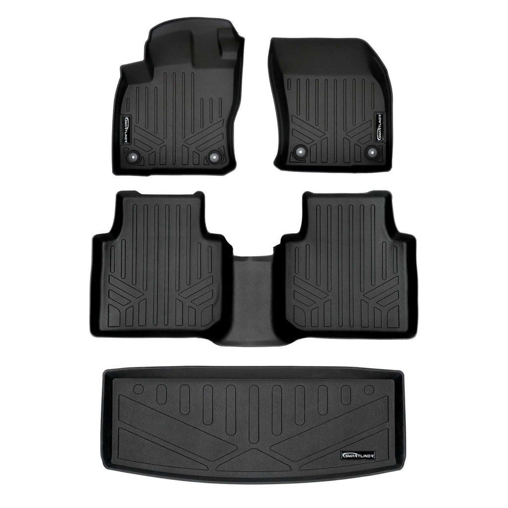 SMARTLINER Floor Liners for 2018-2024 Volkswagen Tiguan (7 Passenger)