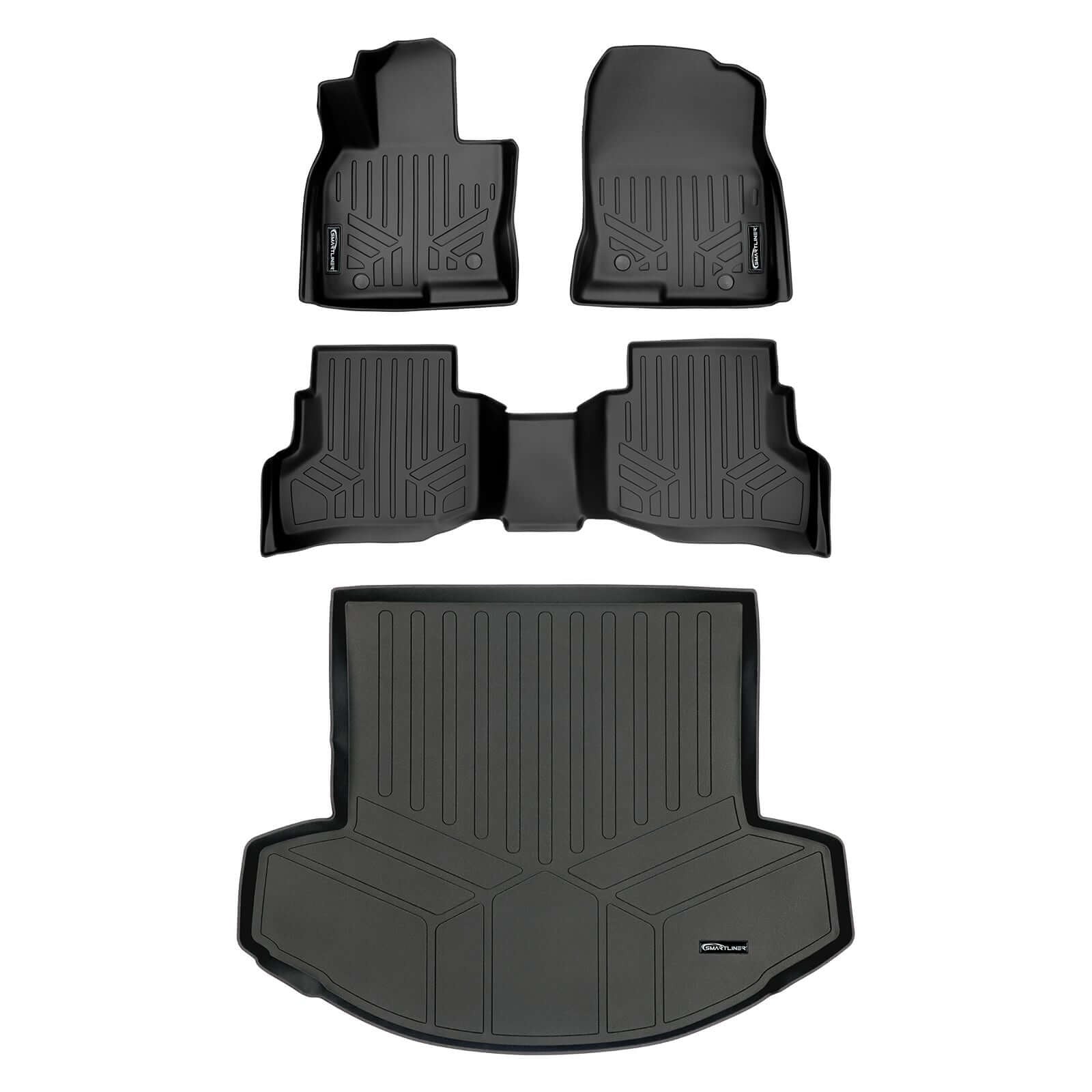 SMARTLINER Custom Fit Floor Liners For 2020-2023 Mazda CX-9 (6 Passenger With CC)