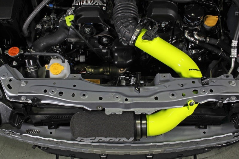 PERRIN Cold Air Intake - Neon Yellow - 2022-2026 Subaru BRZ / Toyota GR86