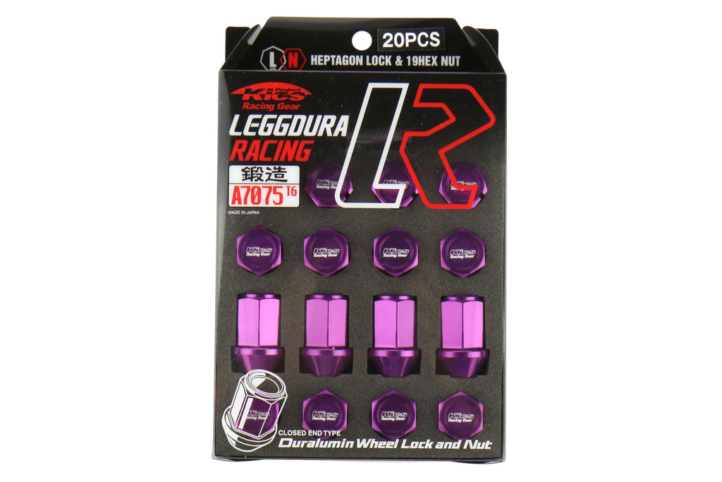 Project Kics Leggdura Racing Lug Nuts Purple M12X1.25 - Universal