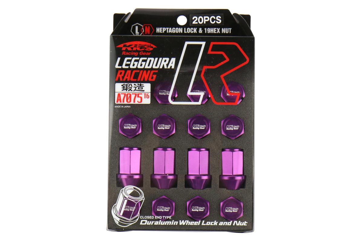 Project Kics Leggdura Racing Lug Nuts Purple M12X1.25 - Universal