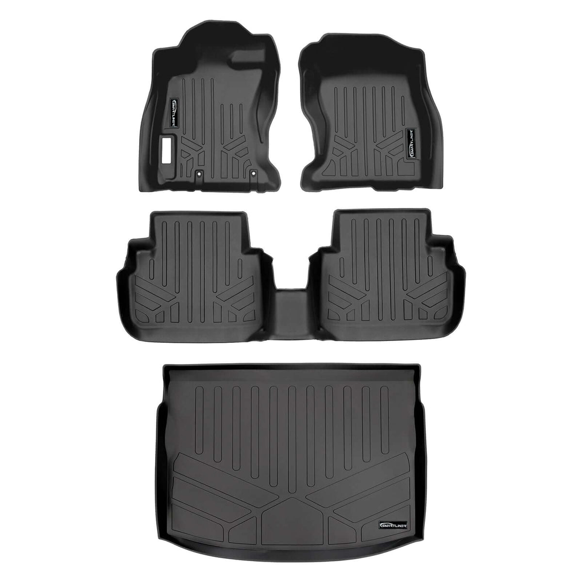 SMARTLINER Floor Liners for 2018-2023 Subaru Impreza Hatchback (No Sedan) and Crosstrek All Models