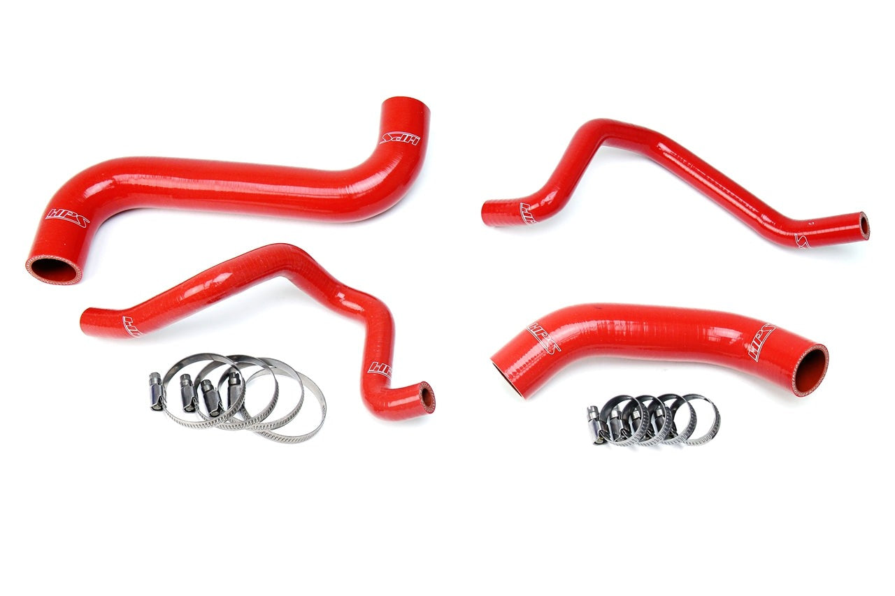 HPS Red Reinforced Silicone Radiator + Heater Hose Kit Subaru 2006-2007 Impreza 2.5L Non Turbo Left Hand Drive
