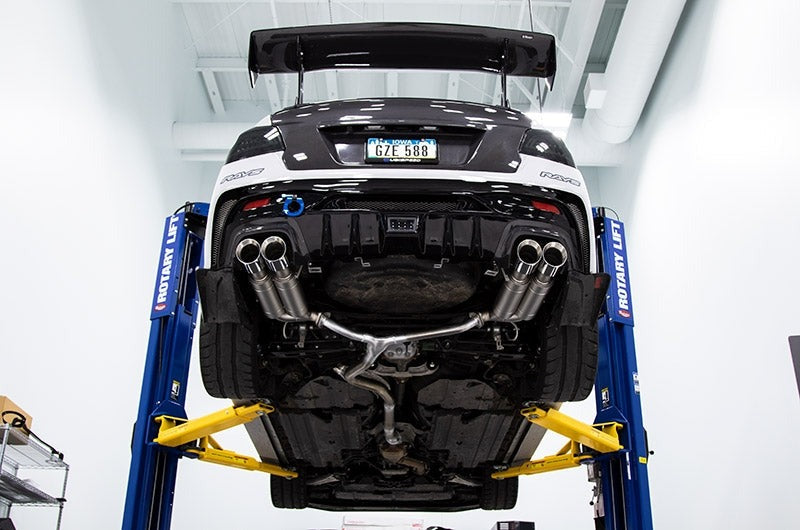 CP-E Austenite Axle Back Quad Mufflers 4in Titan Tips - 2015-2021 Subaru WRX / STI
