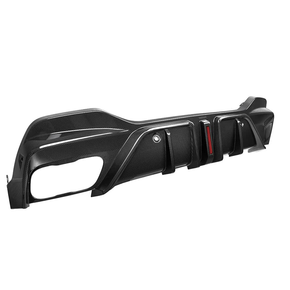 X6 G06 LCI Style Dry Carbon Fiber Rear Diffuser With Brake Light